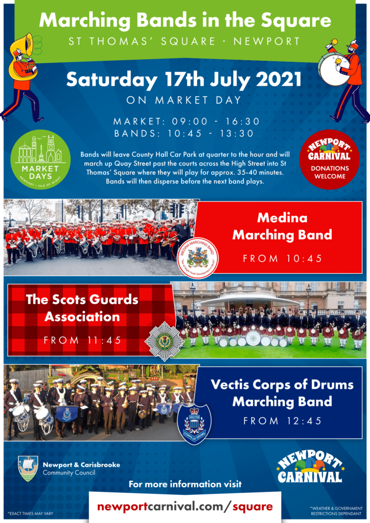 Poster for Marching Bands in the Square